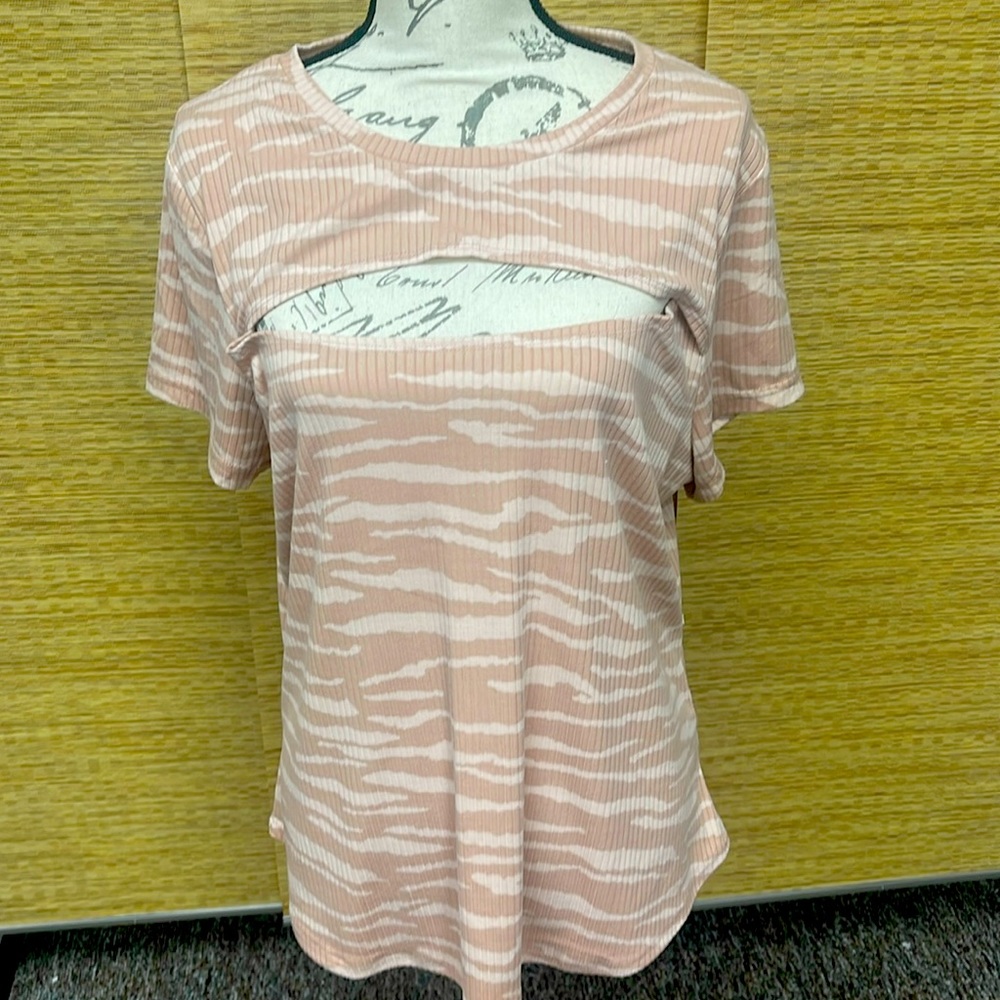 Cool peach colored shirt